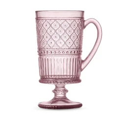 Claro Pink Footed Coffee Mug, Set of 4