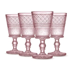 Claro Pink Goblet, Set of 4