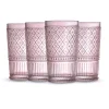 Claro Pink Highball, Set of 4