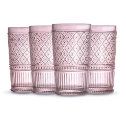 Claro Pink Highball, Set of 4