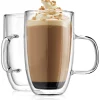 Coffee Double Wall Mug Large, Set of 2