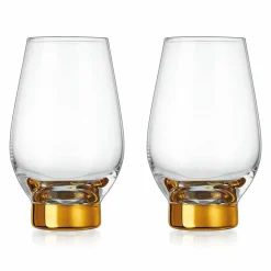 Column Gold White Wine, Set of 2