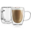 Contessa Cappuccino Double Wall Mug, Set of 2
