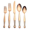 Corset Mirrored Copper 18/10 Stainless Steel 20 Piece Flatware Set, Service For 4