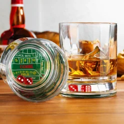 Craps Shoot Double Old Fashion, Set of 2