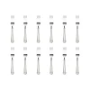 Crete Sandblasted Mirrored 18/0 Stainless Steel Salad Fork, Set of 12