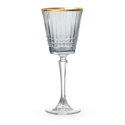 Cristine Smoke Gold Rim Red Wine Glass, Set of 4