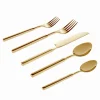 Cubit Mirrored Gold 18/10 Stainless Steel 20 Piece Flatware Set, Service For 4