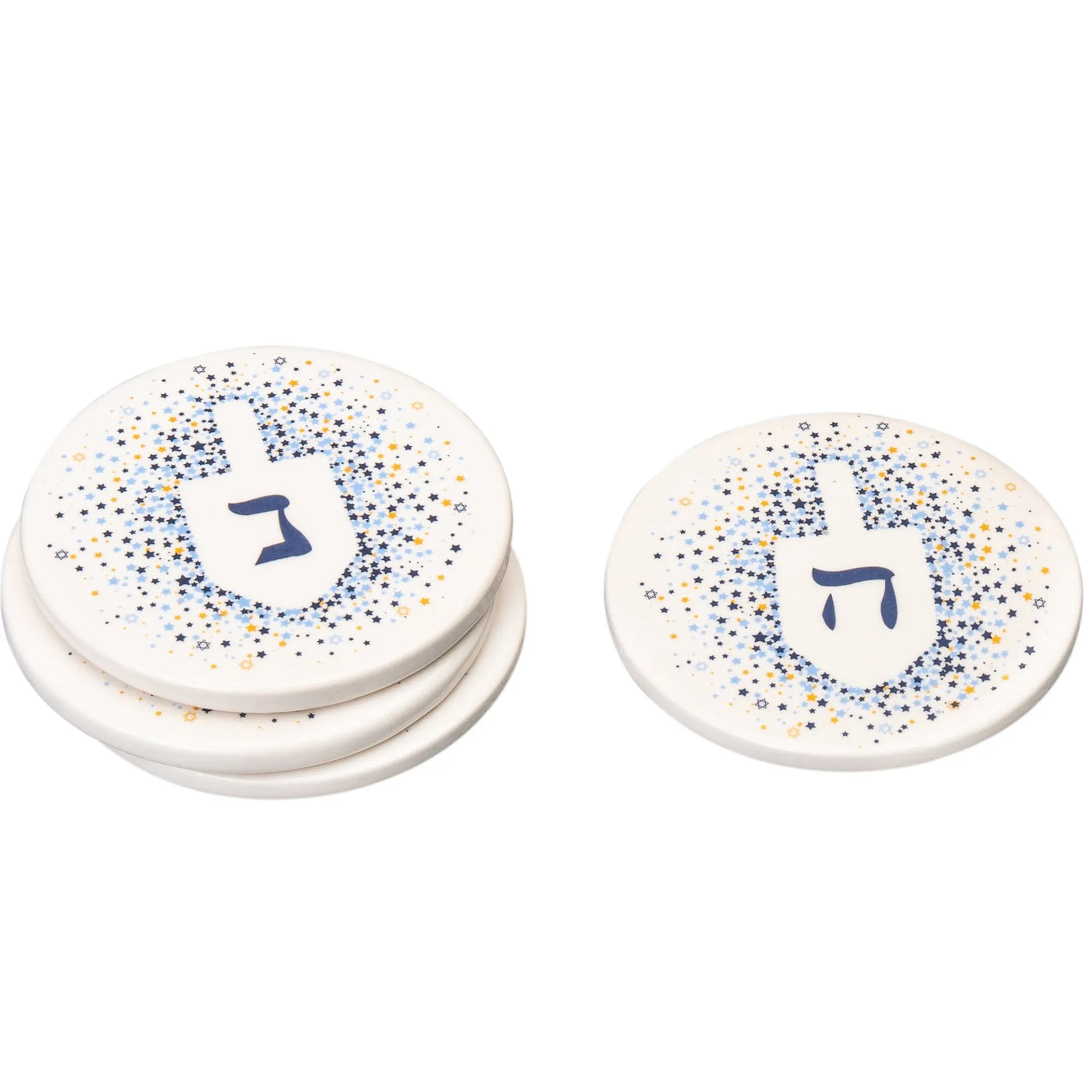 Dreidel Ceramic Coasters