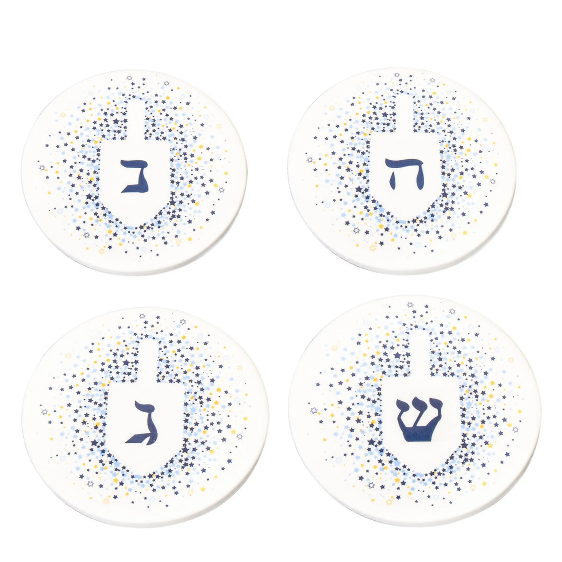 Dreidel Ceramic Coasters