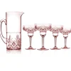 Dublin Acrylic Blush 5 Piece Margarita & Pitcher Set