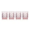 Dublin Acrylic Blush Double Old Fashion, Set of 4