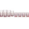 Dublin Acrylic Blush Double Old Fashion & Highball, Set of 8