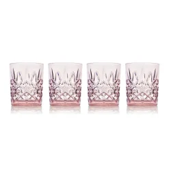 Dublin Acrylic Blush Double Old Fashion & Highball, Set of 8
