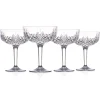 Dublin Acrylic Champagne Coupe, Set of 4