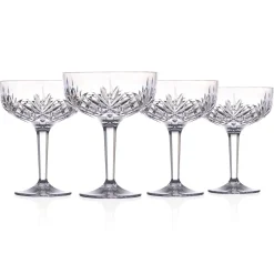 Dublin Acrylic Champagne Coupe, Set of 4
