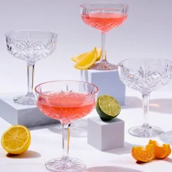 Dublin Acrylic Champagne Coupe, Set of 4