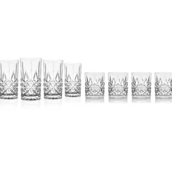 Dublin Acrylic Double Old Fashion & Highball, Set of 8