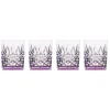 Dublin Acrylic Lavender Double Old Fashion, Set of 4