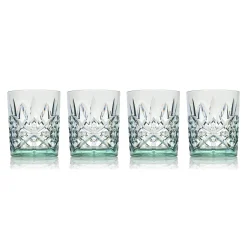 Dublin Acrylic Seafoam Double Old Fashion, Set of 4