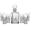 Dublin Crystal 7 Piece Spirits Decanter & Shot Glass Set