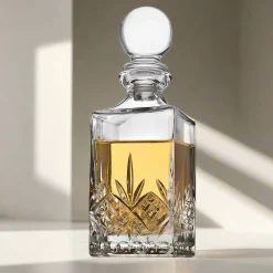 Dublin Crystal 7 Piece Spirits Decanter & Shot Glass Set