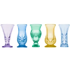Dublin Crystal 5 Piece Spring Bud Vase Set