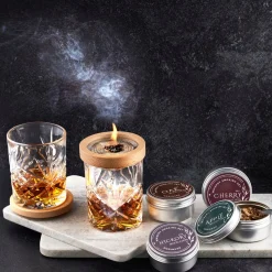 Dublin Crystal 9 Piece Whiskey Smoker Set