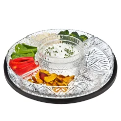 Dublin Crystal 5 Section Lazy Susan
