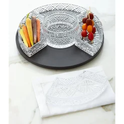 Dublin Crystal 5 Section Lazy Susan
