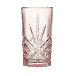 Dublin Crystal Blush Highball, Set of 4