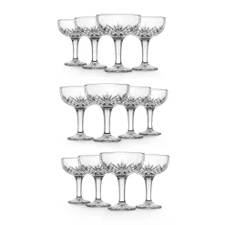 Dublin Crystal Champagne Coupe, Set of 12