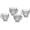 Dublin Crystal Coffee Mug, Set of 4