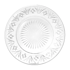 Dublin Crystal Dessert Plate & Dessert Fork, Set of 8