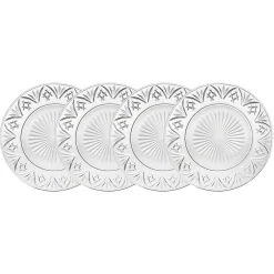 Dublin Crystal Dinner Plate, Set of 4