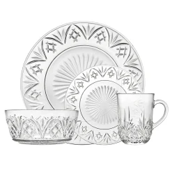 Dublin Crystal Dinnerware Set, 16 Piece. Service For 4