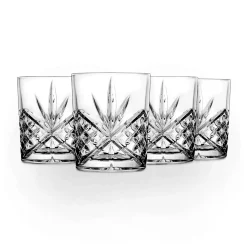 Dublin Crystal Double Old Fashion, Set of 4