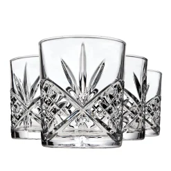 Dublin Crystal Double Old Fashion, Set of 4