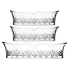 Dublin Crystal Flatware Caddies, Set of 3