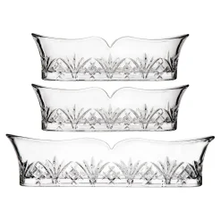 Dublin Crystal Flatware Caddies, Set of 3