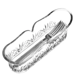 Dublin Crystal Fork & Spoon Caddy