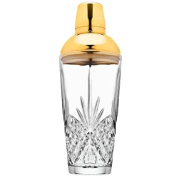 Dublin Crystal Gold Martini Shaker