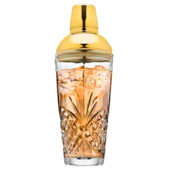 Dublin Crystal Gold Martini Shaker