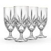 Dublin Crystal Gold Rim Ice Tea Glass, Set of 4