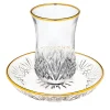 Dublin Crystal Gold Rim Kiddush Set