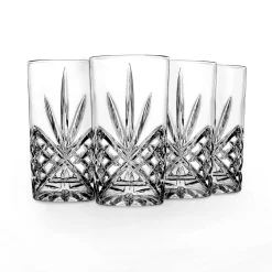 Dublin Crystal Highball, Set of 4