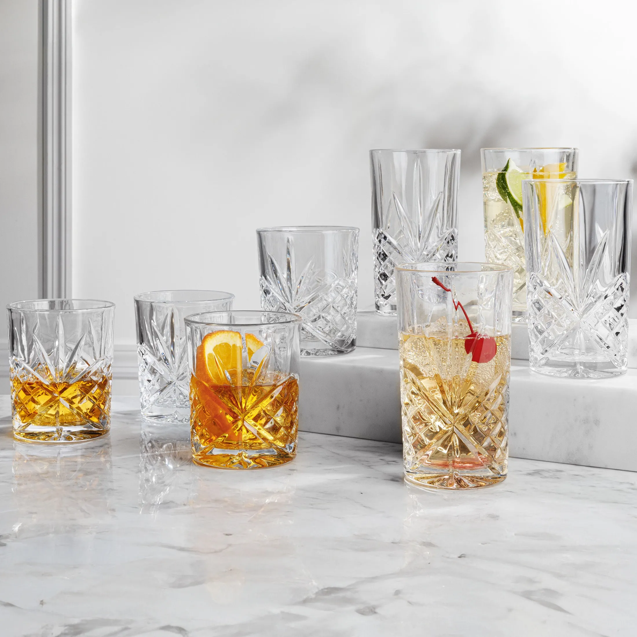 Dublin Crystal Highball, Set of 4