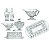 Dublin Crystal Hostess 6 Piece Set