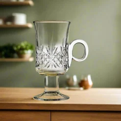 Dublin Crystal Irish Coffee Mug, Set of 4