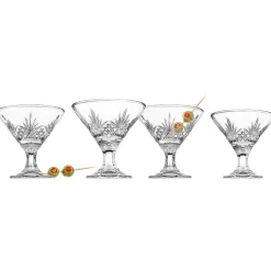 Dublin Crystal Martini, Set of 4